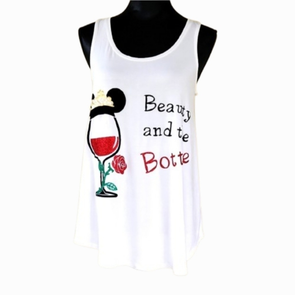 NEW Swing Luxe 'Calla Lily' Graphic Sleeveless Tee (M)